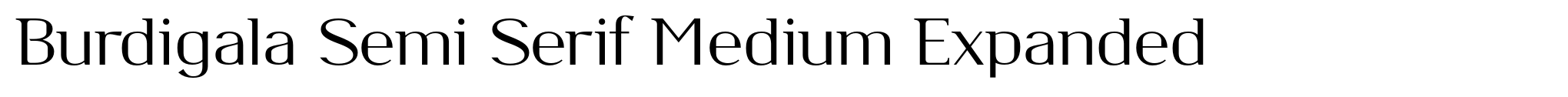 Burdigala Semi Serif Medium Expanded image
